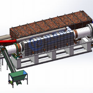 连续式炭化炉,钠电负极材料炭化回转窑,炭化炉设备