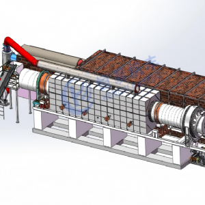 连续式炭化炉,钠电负极材料炭化回转窑,炭化炉设备
